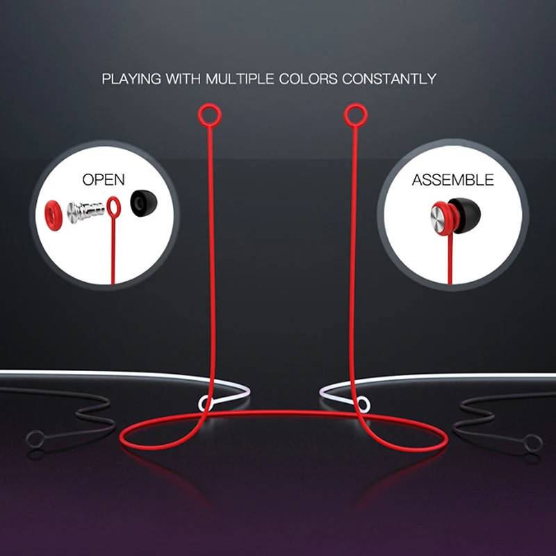 Outdoor Earplugs Earbud Lanyard Work Travel Sleep Connector Cord Anti-lost Rope Silica Gel Earphone Strap-New