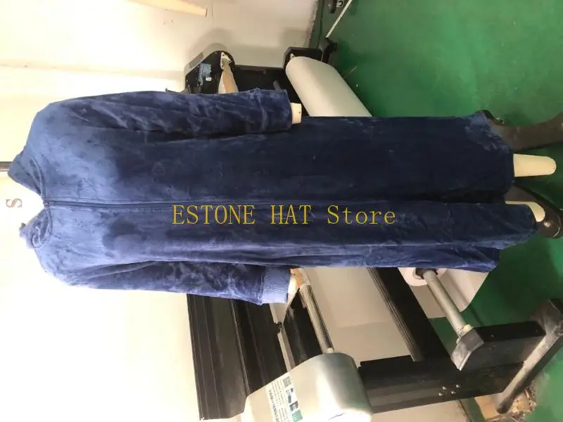 ثوب نوم طويل بغطاء للرأس من الصوف القطبي السميك للنساء من 49MF #6