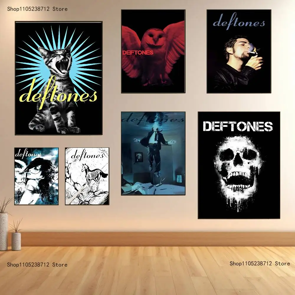 

Retro Band D-Deftones Poster Multi-Purpose Wall Art for Living Room Bedroom Office Hallway Bar Home Decor Gift