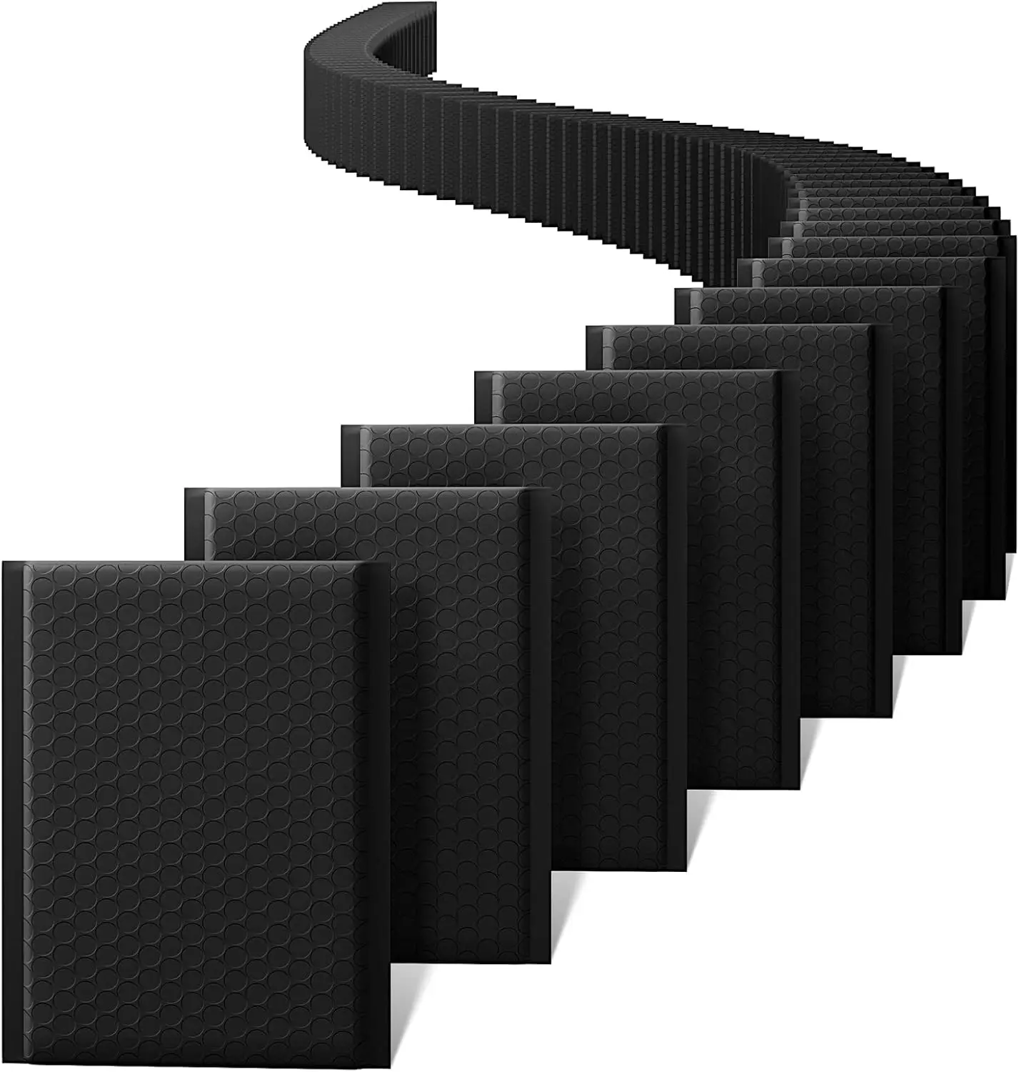 Bubble Mailers 6x10 Inch 100 Pack Black Usable Size 6x9
