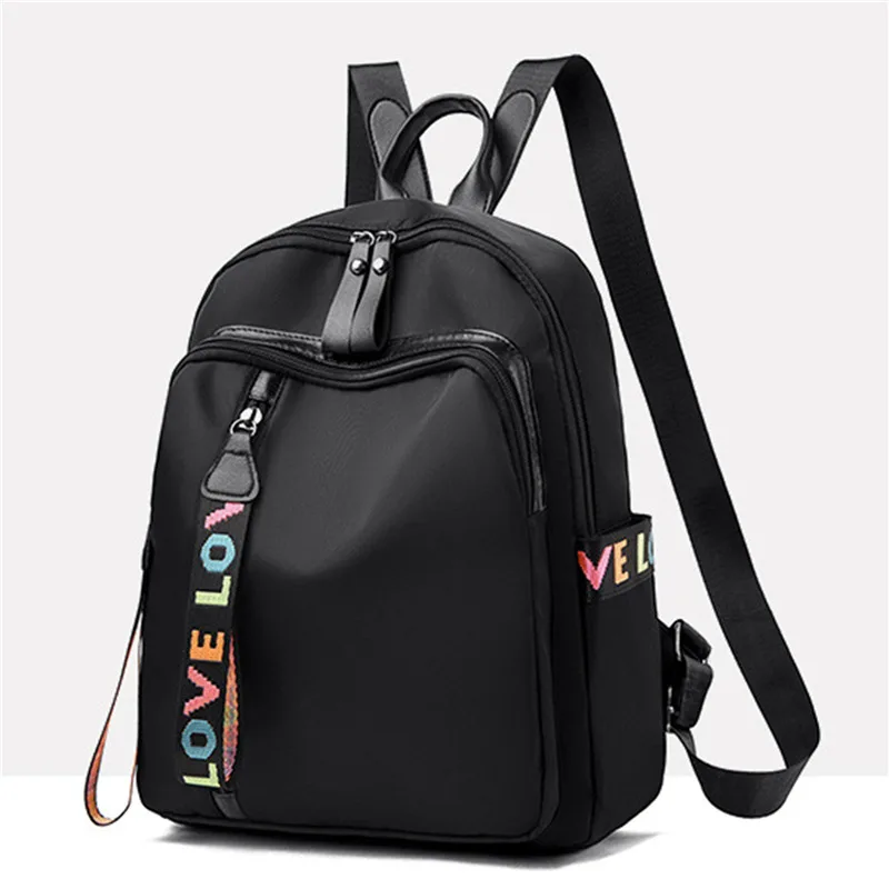 Anti-theft Backpack Waterproof Fabric Large Female Shoulder Bag Teenage Large Capacity Simple Casual Travel Bagpack