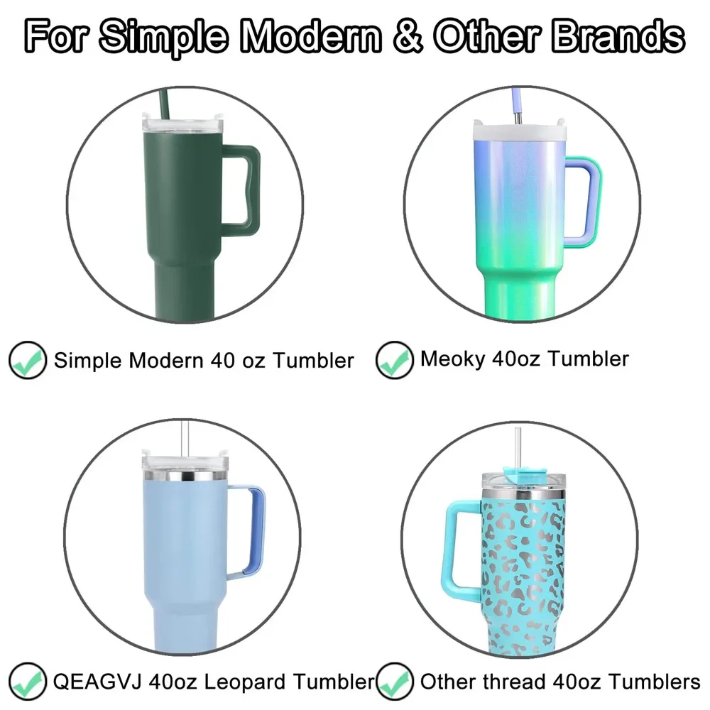 Replacement Lids for Stanley 40 oz Tumbler With Handle Cap Fit Quencher H2.0 40oz Mug Cup Accessories