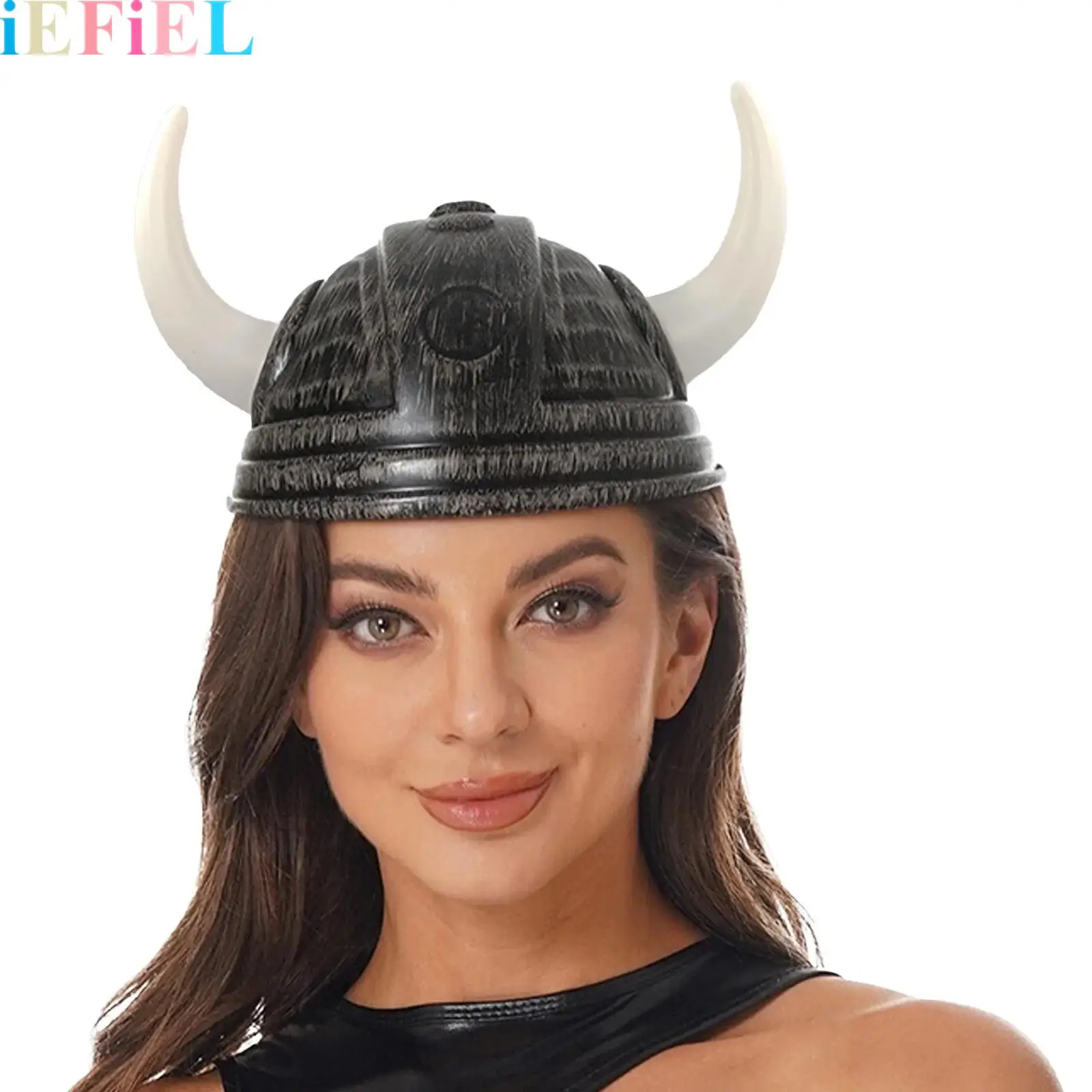 

Medieval Warrior Knight Hat for Adult Women Men Viking Horn Hat Helmet Headgear Masquerade Halloween Party Cosplay Costume Props