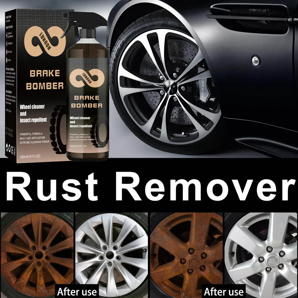 Bug Remover Non-Acid Versatile Brake Dust Remover Dust Removal Car Wash Wheel Cleaning Spray Perfect for Cleaning Wheels Tires