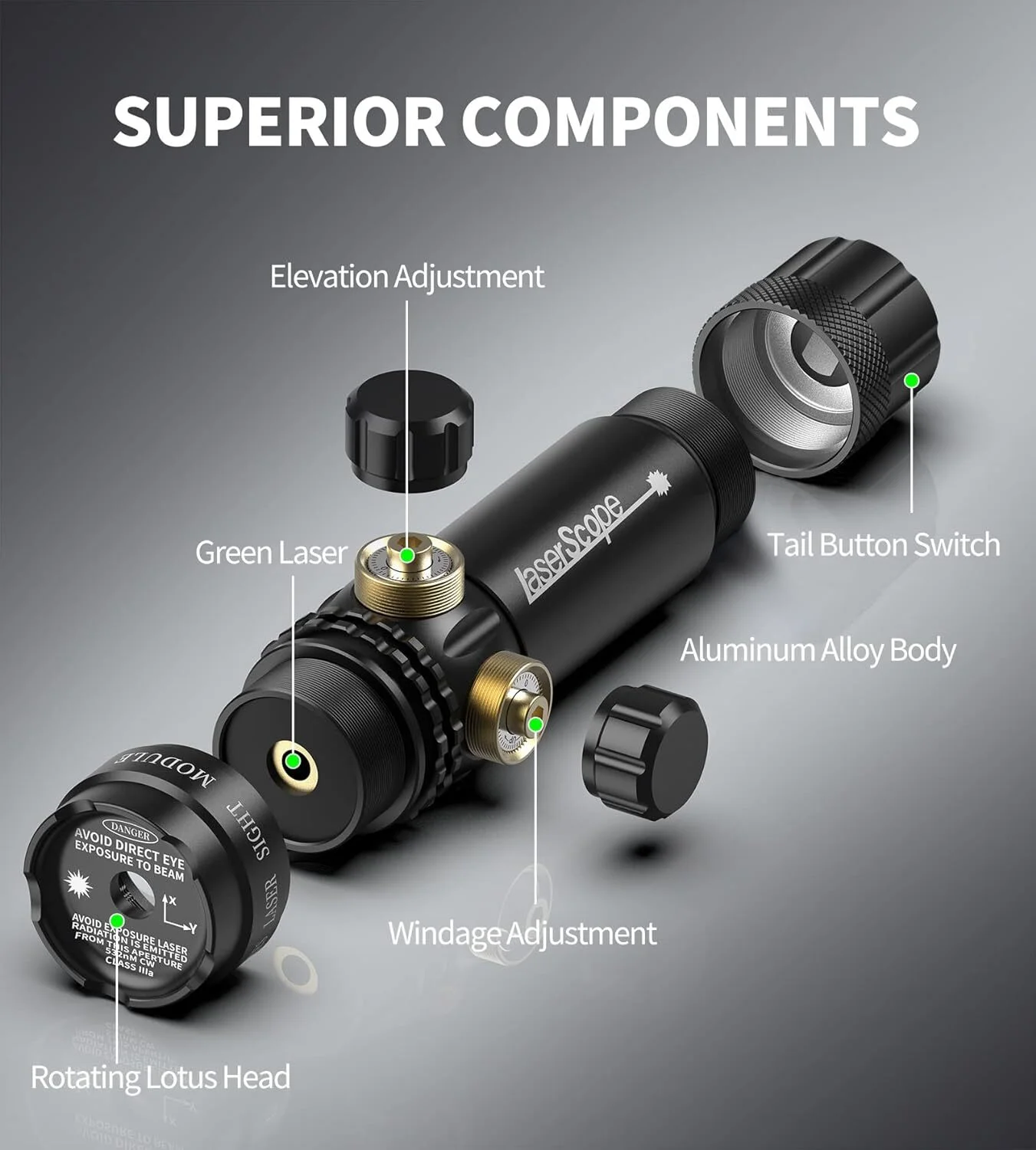 Archery Green Laser Dot Sight - Hunting Bow Compound ulasan dan harga