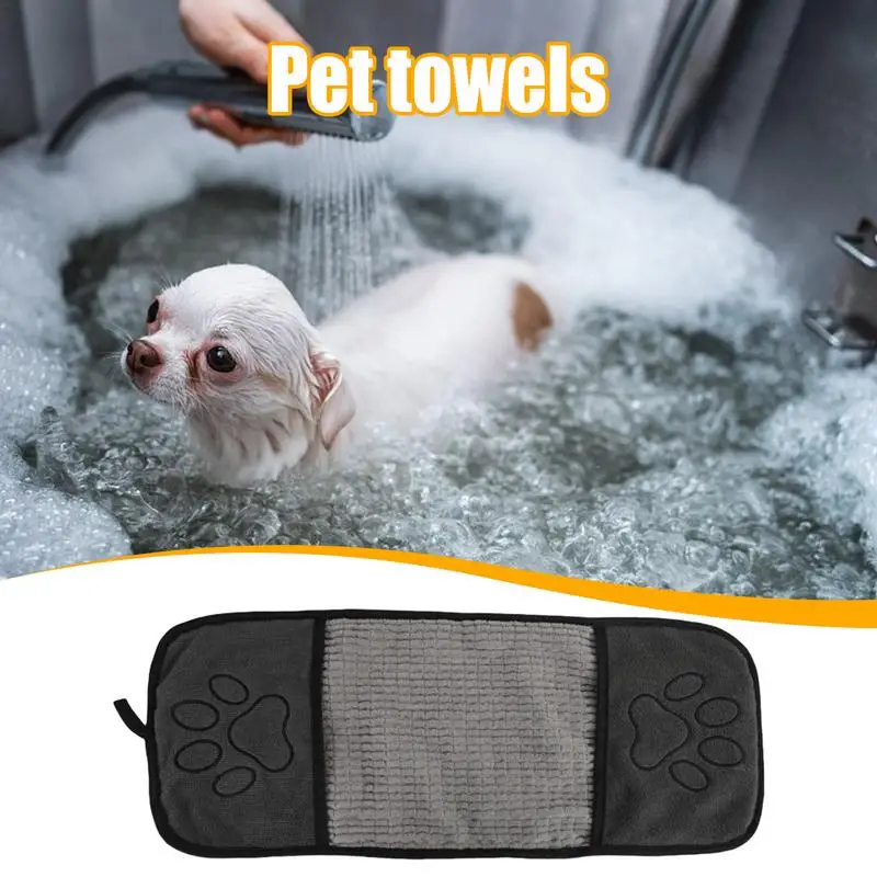 Köpekler için mikrofiber havlu süper emici evcil hayvan bakım havlusu köpek duş banyo malzemeleri evcil hayvan bornoz çabuk kuruyan evcil hayvan şal