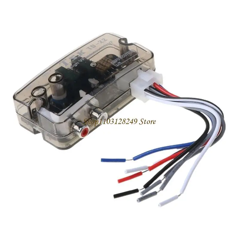 N5KD Car High To Low Frequency Divider Converter Audios Subwoofer Regulator Filter Amplifier RCA Line VCD DVD Player