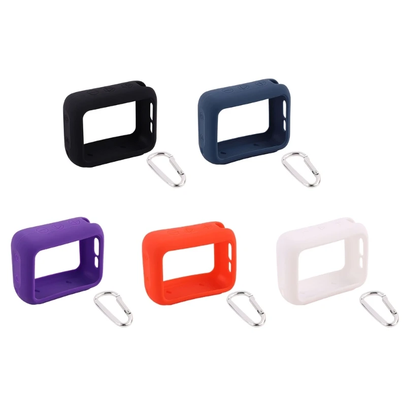 

Silicone Case Cover with Carabiner for GO 4 GO4 Bluetooth-compatible Speaker Full Cover Dustproof Protective Sleeve