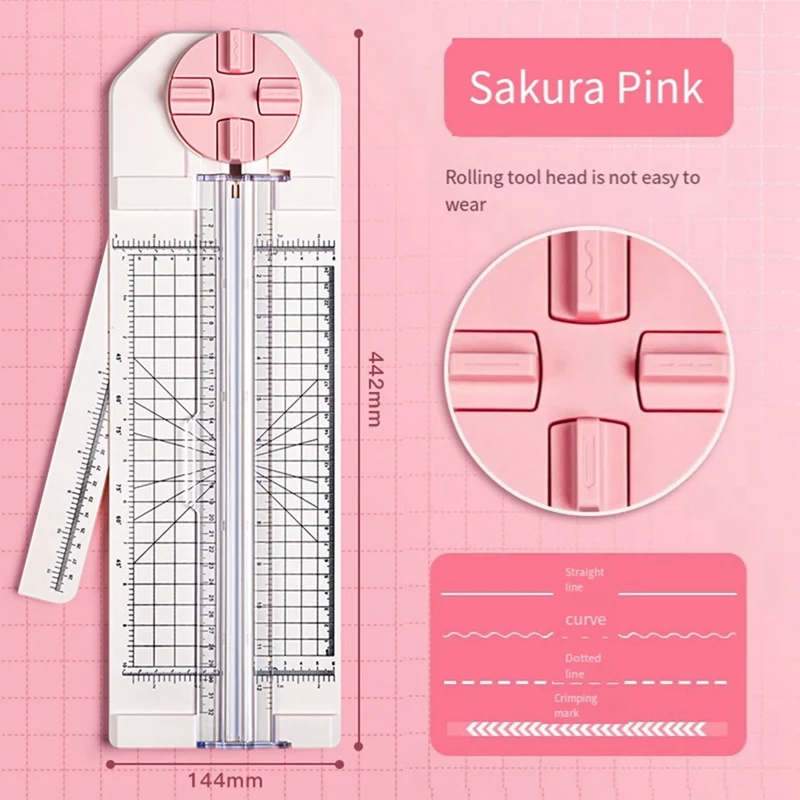 Paper Trimmer Craft Paper Cutter 12In Craft Paper Cutter For Multi-Function Scrapbooking Tool Blue