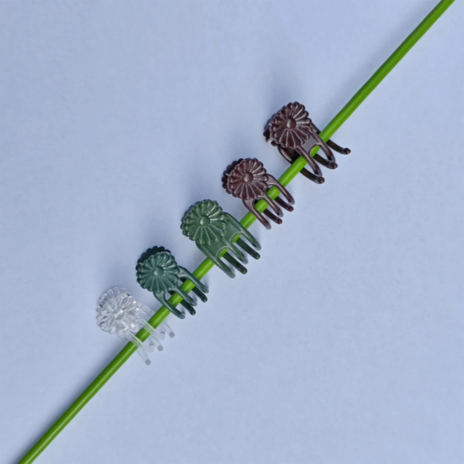 50PCS Plastic Plant Support Clips Orchid Stem Clip for Vine Support Vegetable Flower Tied Bundle Branch Clamping Garden Tool