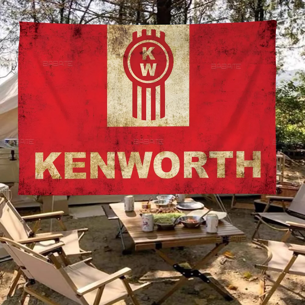 K-Kenworth LOGO Banner INS Style Outdoor Party Decoration Atmosphere Flag