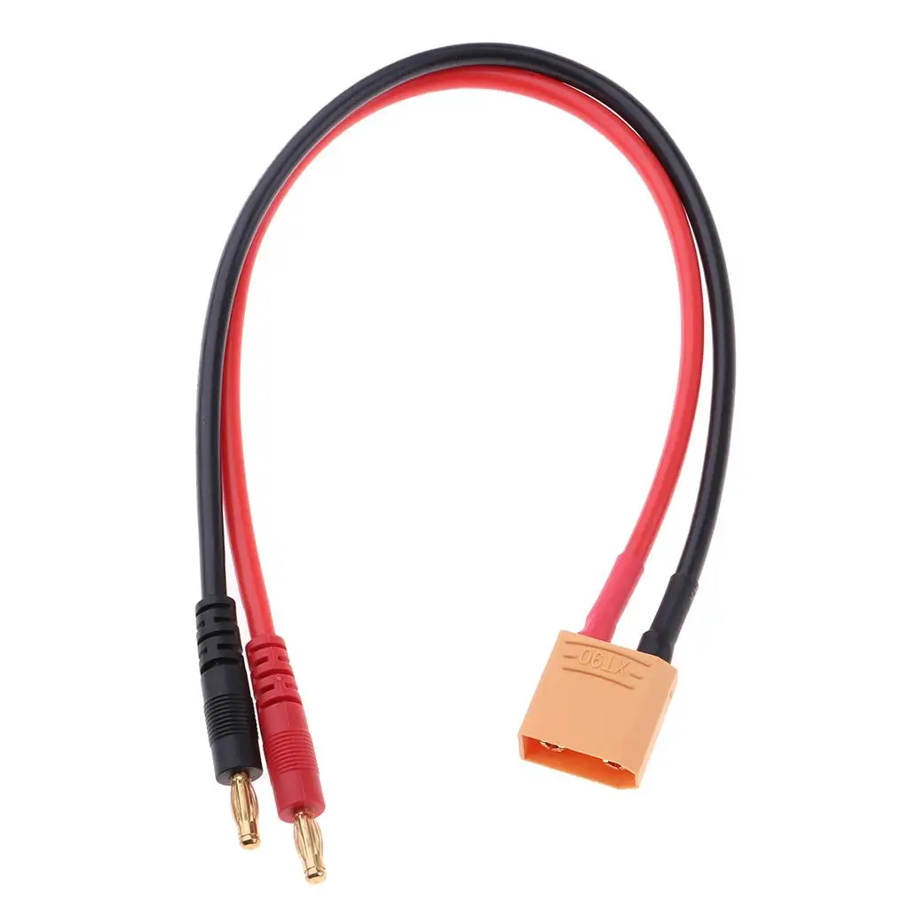 

XT90 to 4.0mm Banana Plug 12AWG Cable Connector for RC Battery