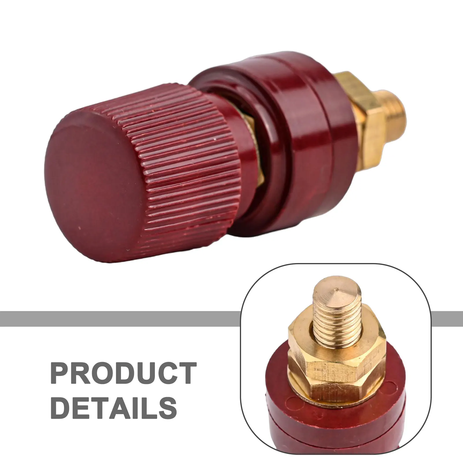 For Charging Generators Insulated Binding Post 200A Binding Post For Charging For Welding Red Black Non slip Thread Design