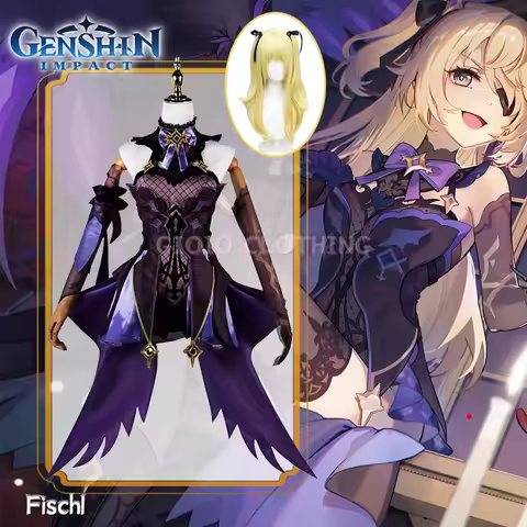 Genshin Impact Fischl Cosplay Costume Uniform Chinese Style Halloween Anime Costumes For Women Game