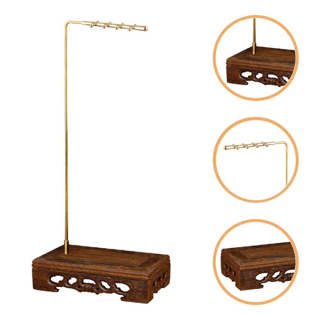 

Hanging Calligraphy Holder Desktop Pen Organizer Chicken Wing Wood Chinese Rest Ink Brush Stand Durable Wooden Paint Brush