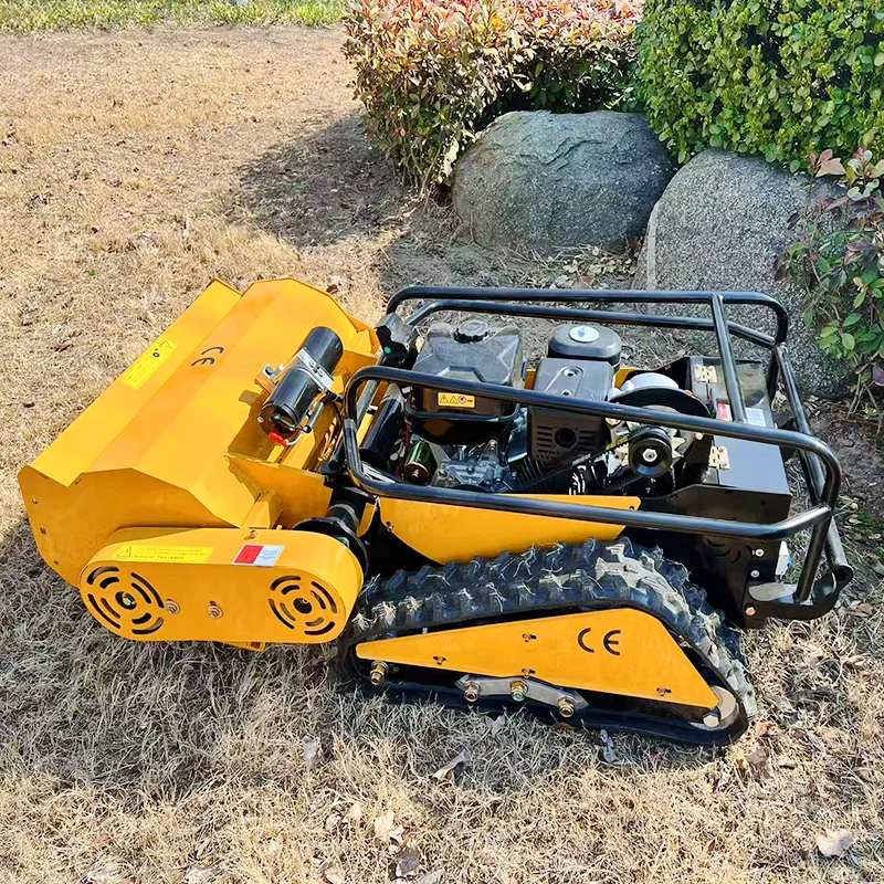 Customized Strong Power Crawler Remote Flail Mower Remote Control Mower Garden Landscape Embankment Robotic Mowers