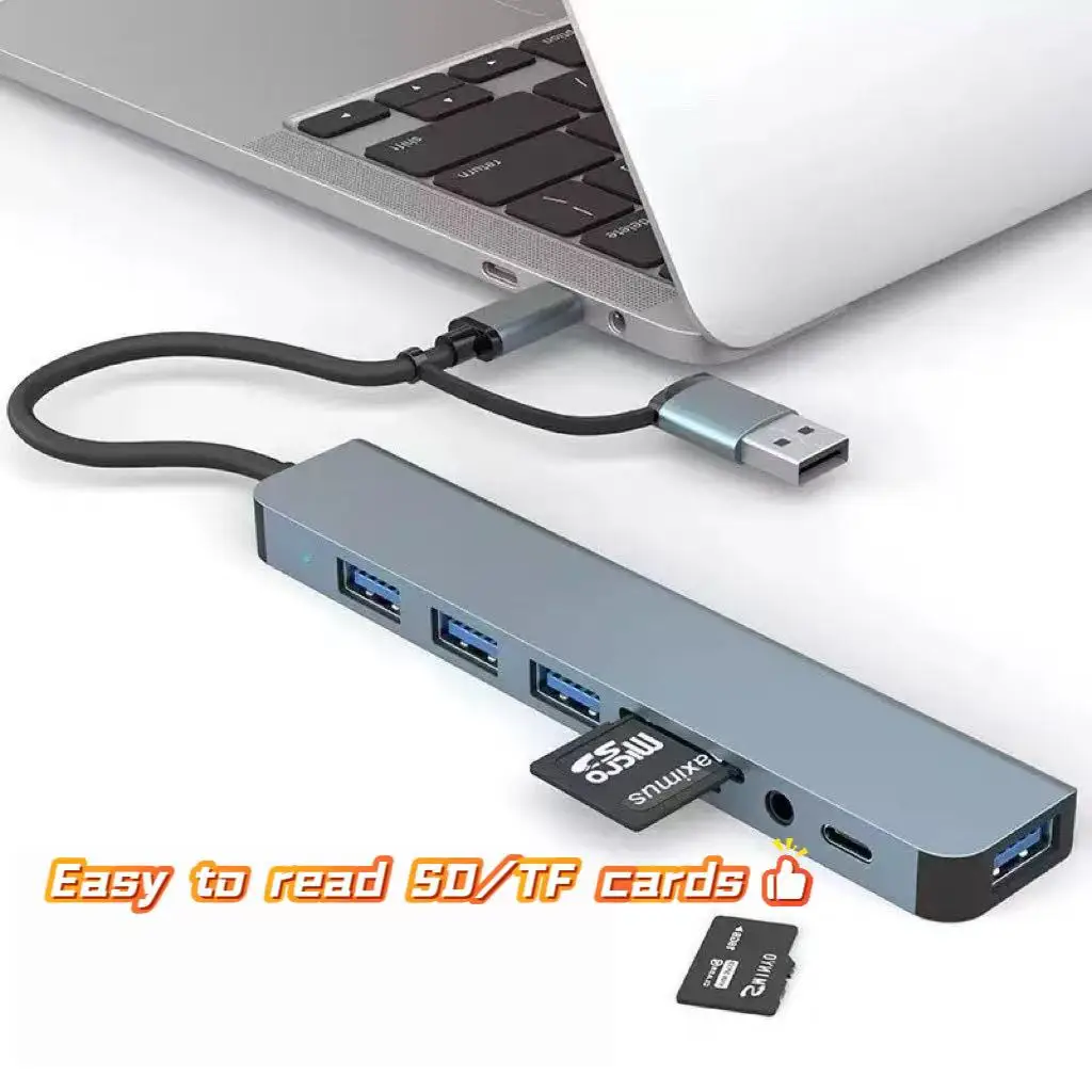 8-in-1 ドッキング ドッキング USB3.0 ドッキング ドッキング TF/SD カード リーダー ノートブック ドッキング ドッキング USB ハブ