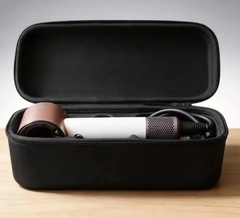 k05 Shockproof Hair Dryer Carrying Case Double Zippers Handle Storage Box for HD19