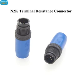 NMEA 2000 N2k Male Terminator Marine Micro-Change M12 Terminal Resistor with 120 Ohm for Lowrance Simrad B&G Navico & Garmin
