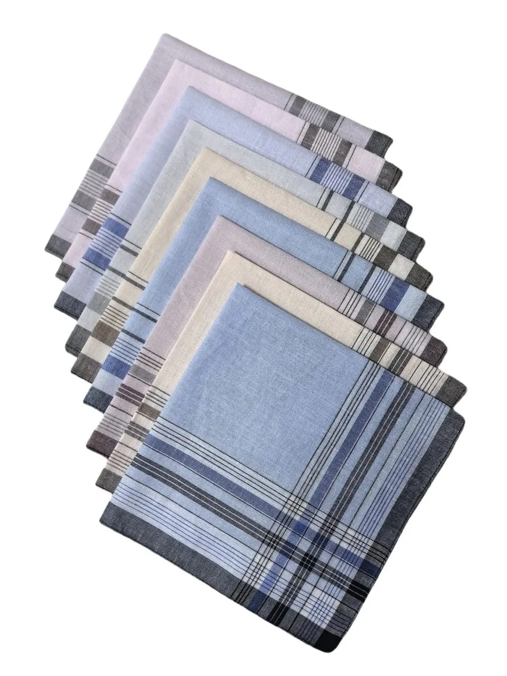 3–18 Stück Vintage-Taschentücher aus Satin-Baumwolle, 38 cm, klassische, weiche, schweißableitende, dünne Version für Heimdekoration und Geschenk für ältere Menschen – Detail 1