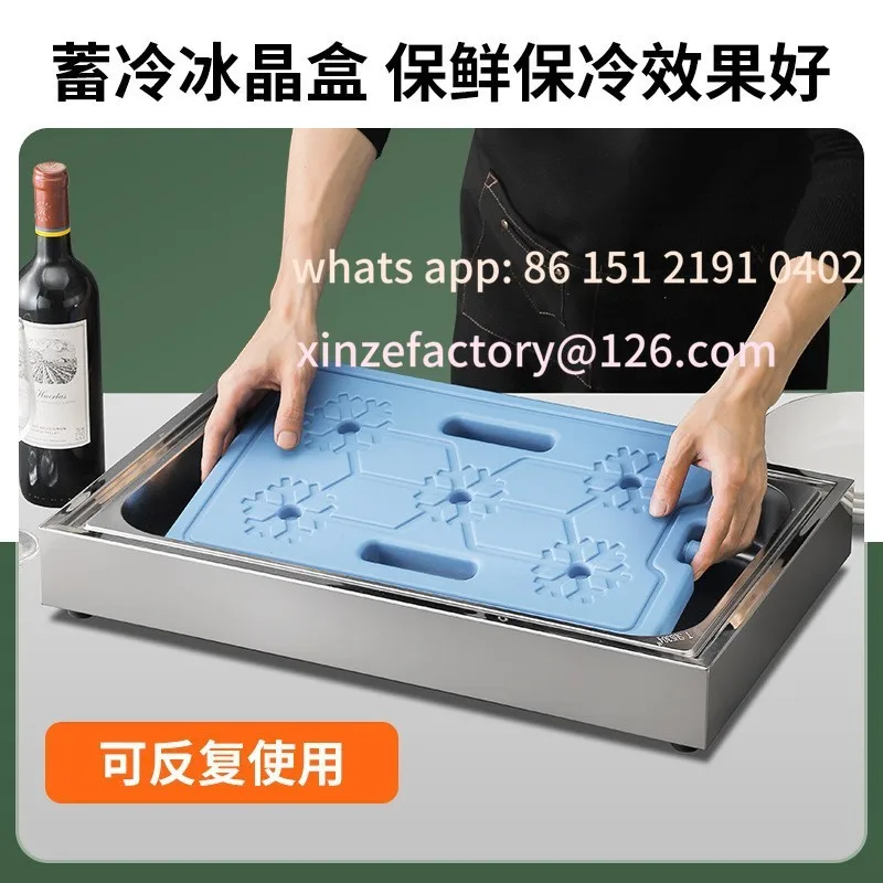 

Customizable Hotel Restaurant Stainless Steel Fresh Display Rack