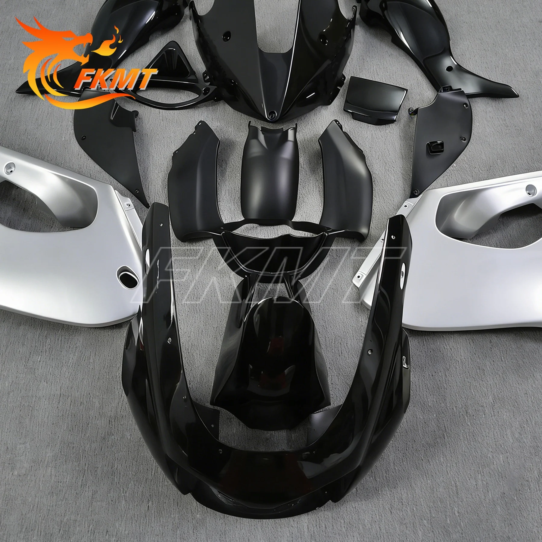 ABS Fairings For Yamaha YZF1000 R Thunderace 97 - 07 1997 1999 2007 Injection ABS Plastic Motorcycle Fairing Kit Silver Black