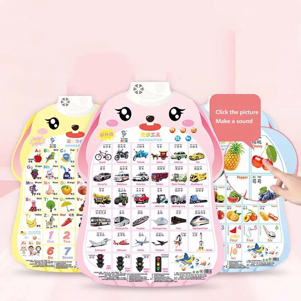 Reading Baby Enlightenment Electronic Learning Children's Voice Audio Wall Chart Audio Book Early Education Baby Learning Toys