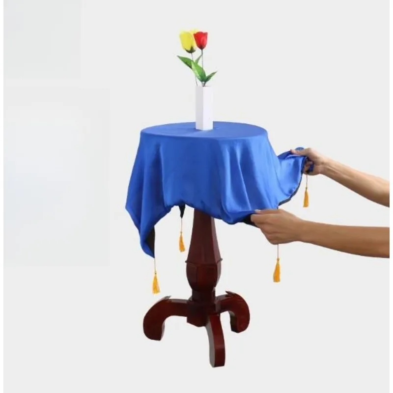 

Round Carved Floating Table (Anti Gravity Box + Vase + Candlestick) Stage Magic Trick Magician Illusion Gimmick Flying Magia Fun