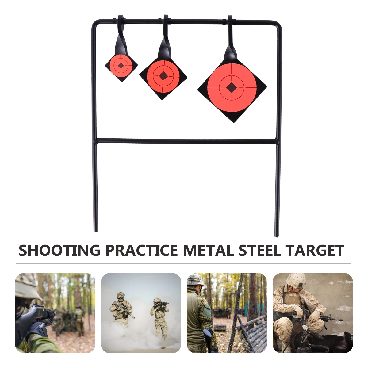 Metal Steel Target Targets for Outdoor Hunting Practice 2.5 Mm Carbon Exercise Game