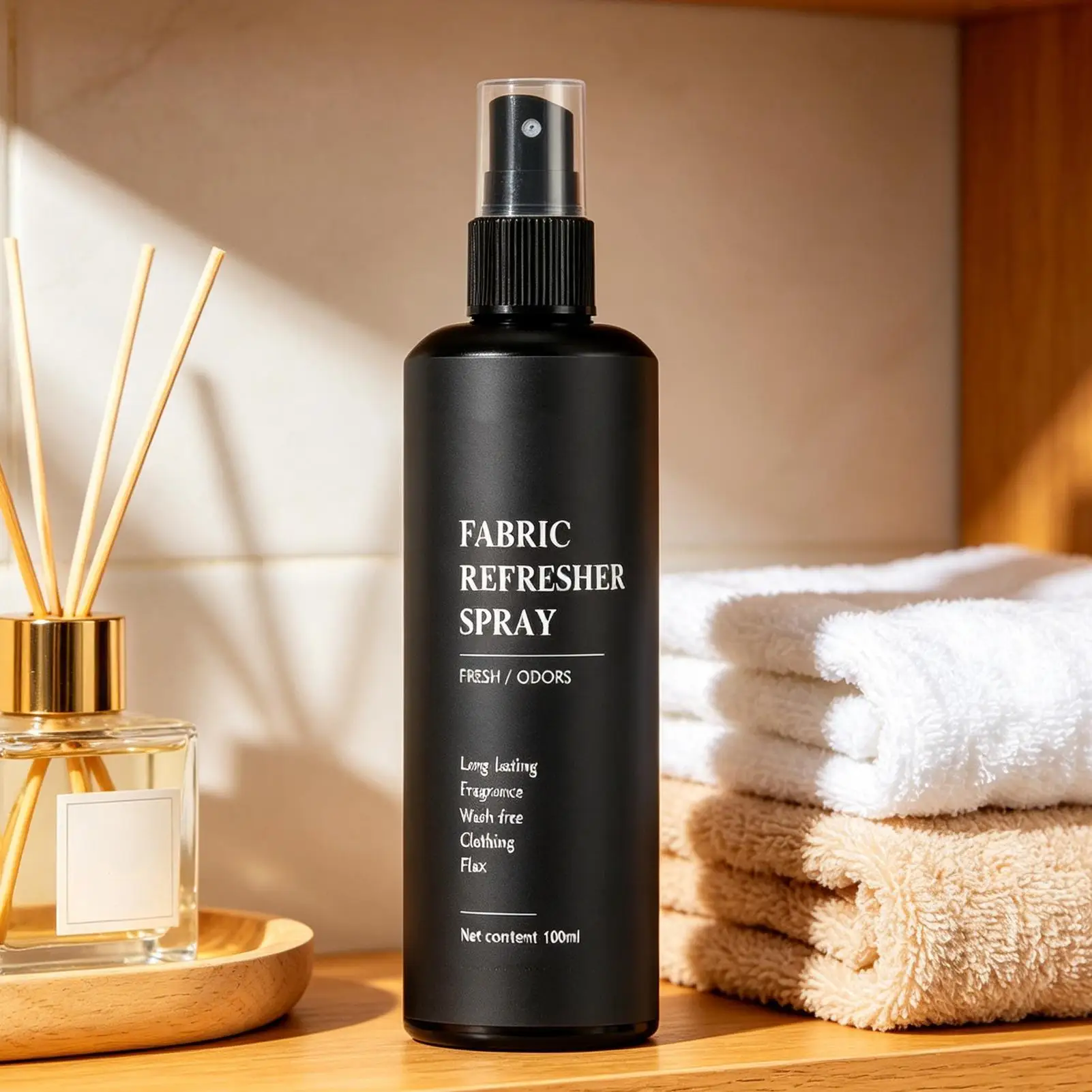 100ml Fabric Deodorizer Spray Odor Eliminator & Freshener for Clothes Carpet Upholstery Home Wardrobe Laundry ﻿