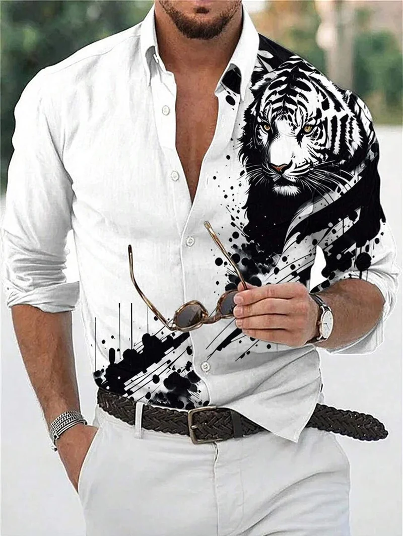 2025 new men's classic striped checkered long sleeved shirt men's classic pink casual fashion shirt top