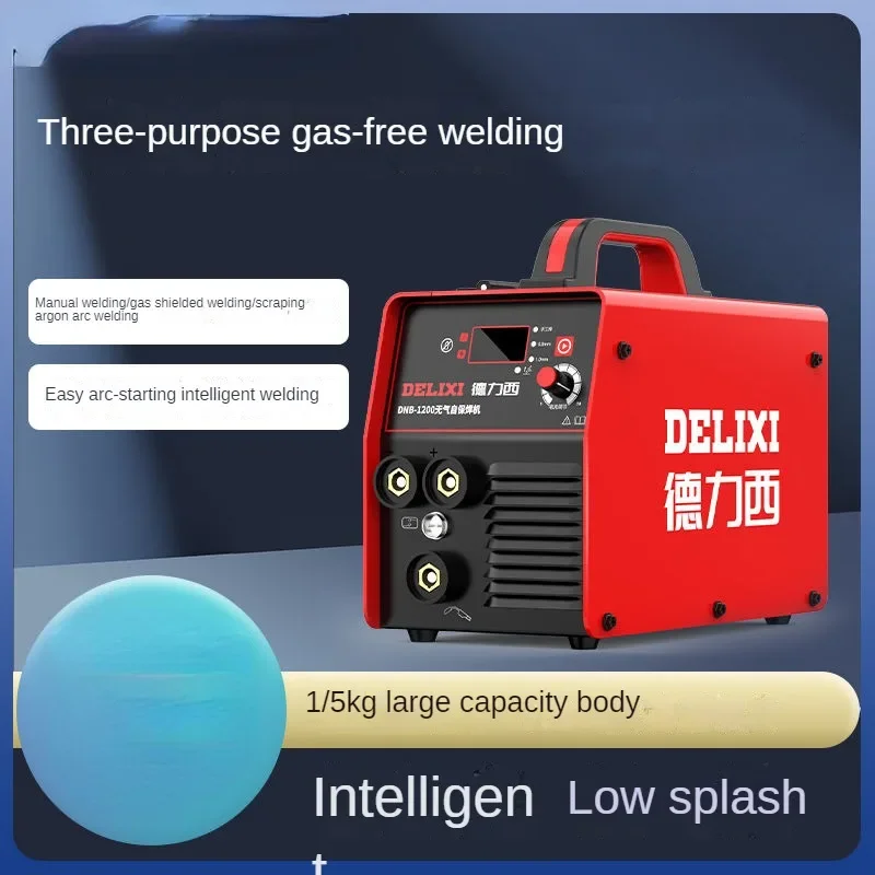 220V Three in One Gas-Free Dual Protection Welding Machine Complete Set Household Industrial Welder for Galvanized Pipe Work