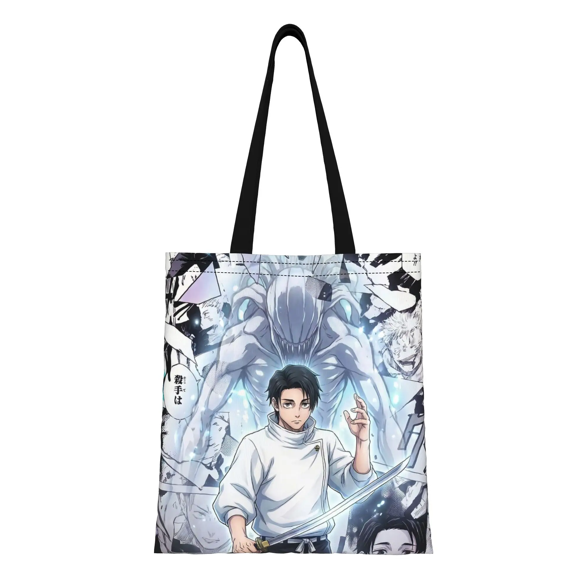 Temporada de regreso a clases, Yuta Okkotsu (1), bolsa de lona Jujutsu Kaisen, perfecta para ir de compras, bolsos con asa superior para mujer