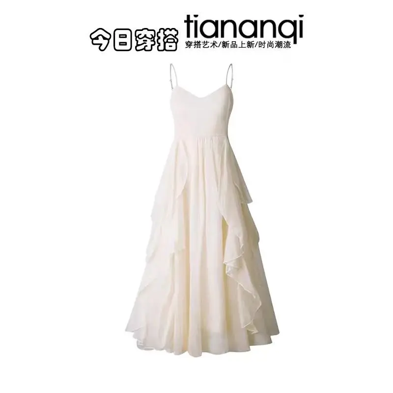 ชุดแฟชั่นผู้หญิง ฤดูใบไม้ผลิและฤดูใบไม้ร่วง แจ็คเก็ตหนัง Meilad รุ่นใหม่ ชุดเดรสสายเดี่ยวแฟชั่น ชุดสองชิ้น