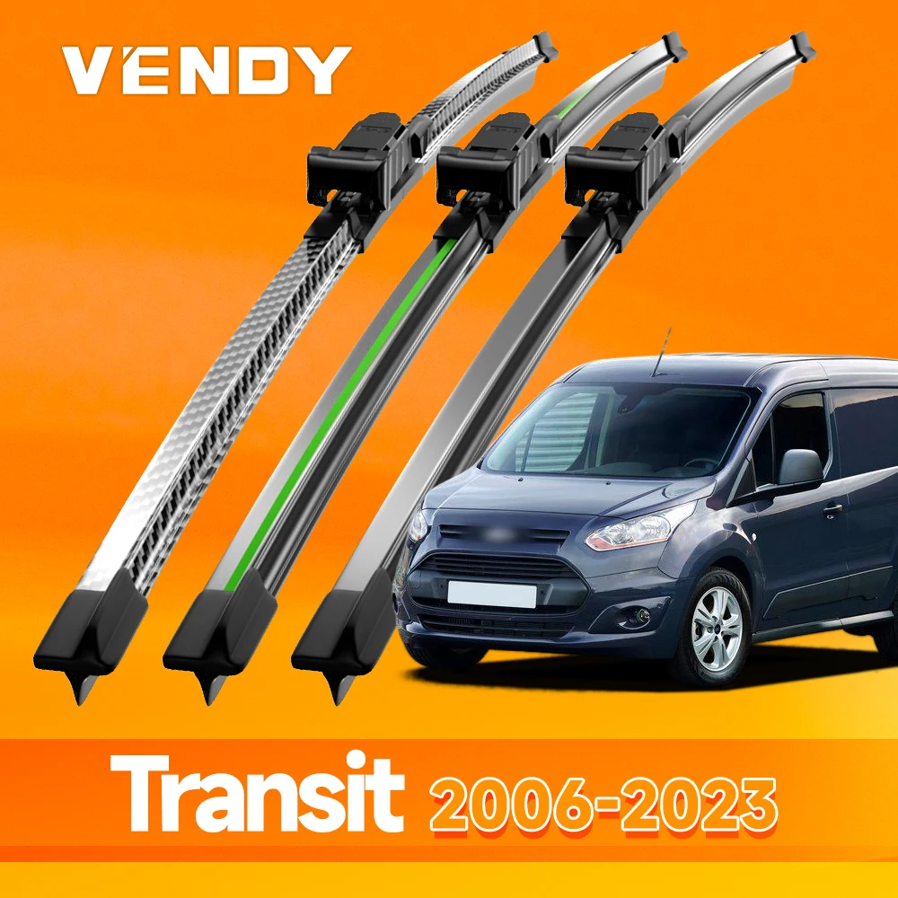 2 uds para Ford Transit Connect Tourneo Custom Courier 2006-2023 limpiaparabrisas delantero accesorios ventana de parabrisas