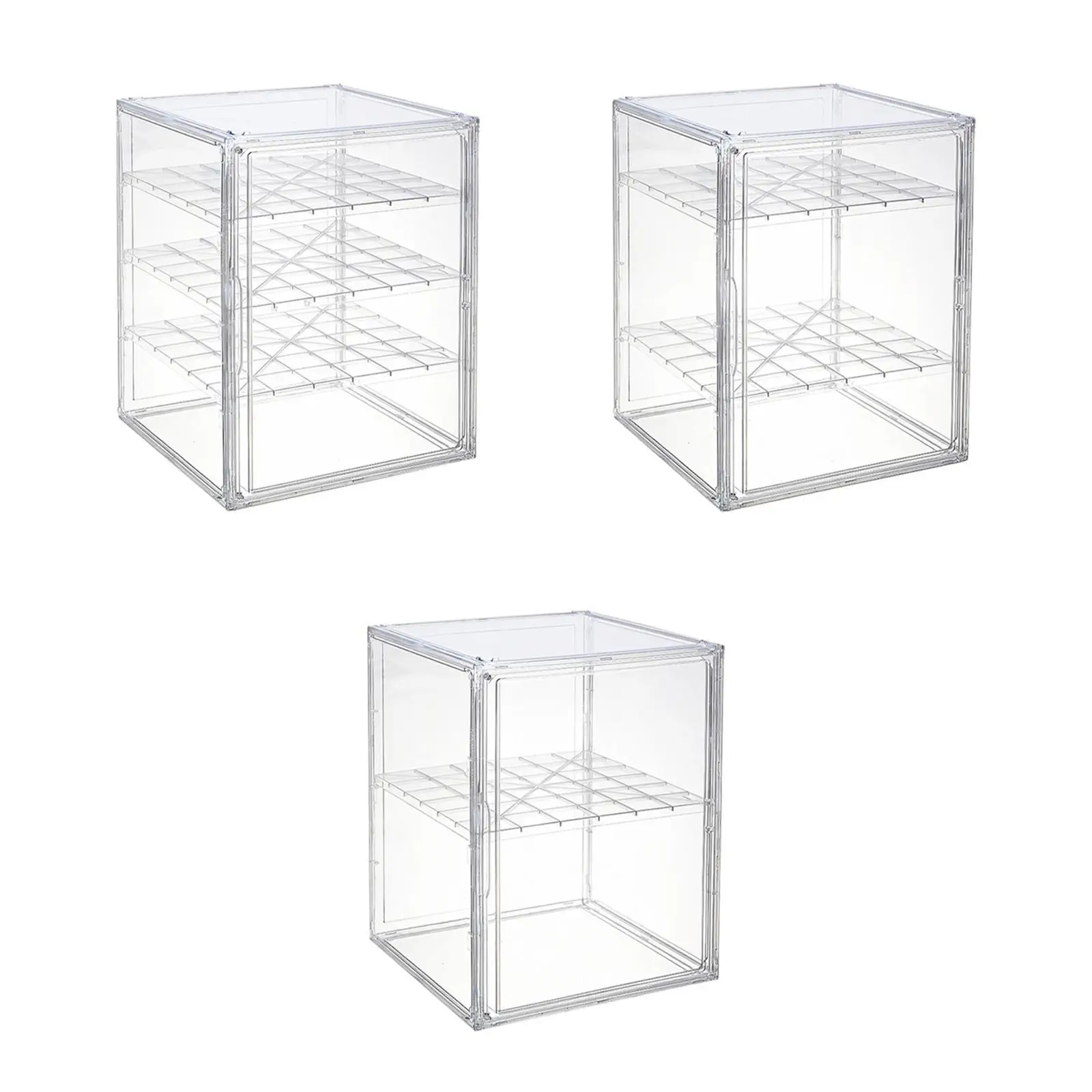 Clear Display Case Protection Showcase for Sports Memorabilia Action Figures