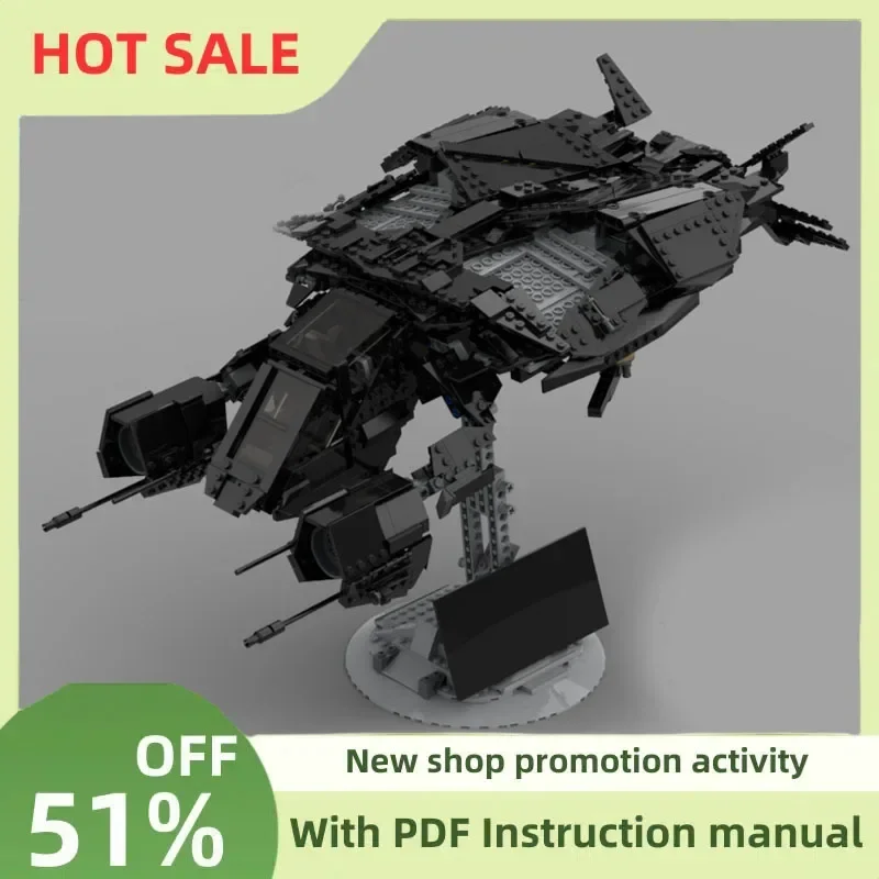 New 1029Pcs Hot Famous Bat Hero Movie Series Moc Knight Batwing Model Custom Puzzle Diy Creative Ideas Kid Toys Birthday Gifts