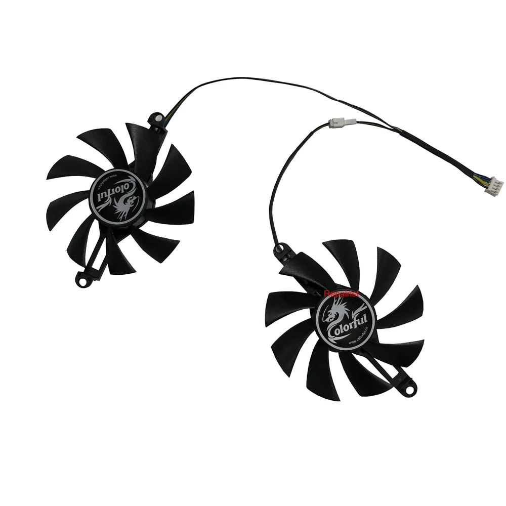 

2Pcs/Set 85MM,GPU Cooler,Graphics Card Fan,For JIESHUO RX 6600M 8G,For 51RISC RX6600M 8GB,For Ziway RX580 8g,PARA ALSEYE RX 580