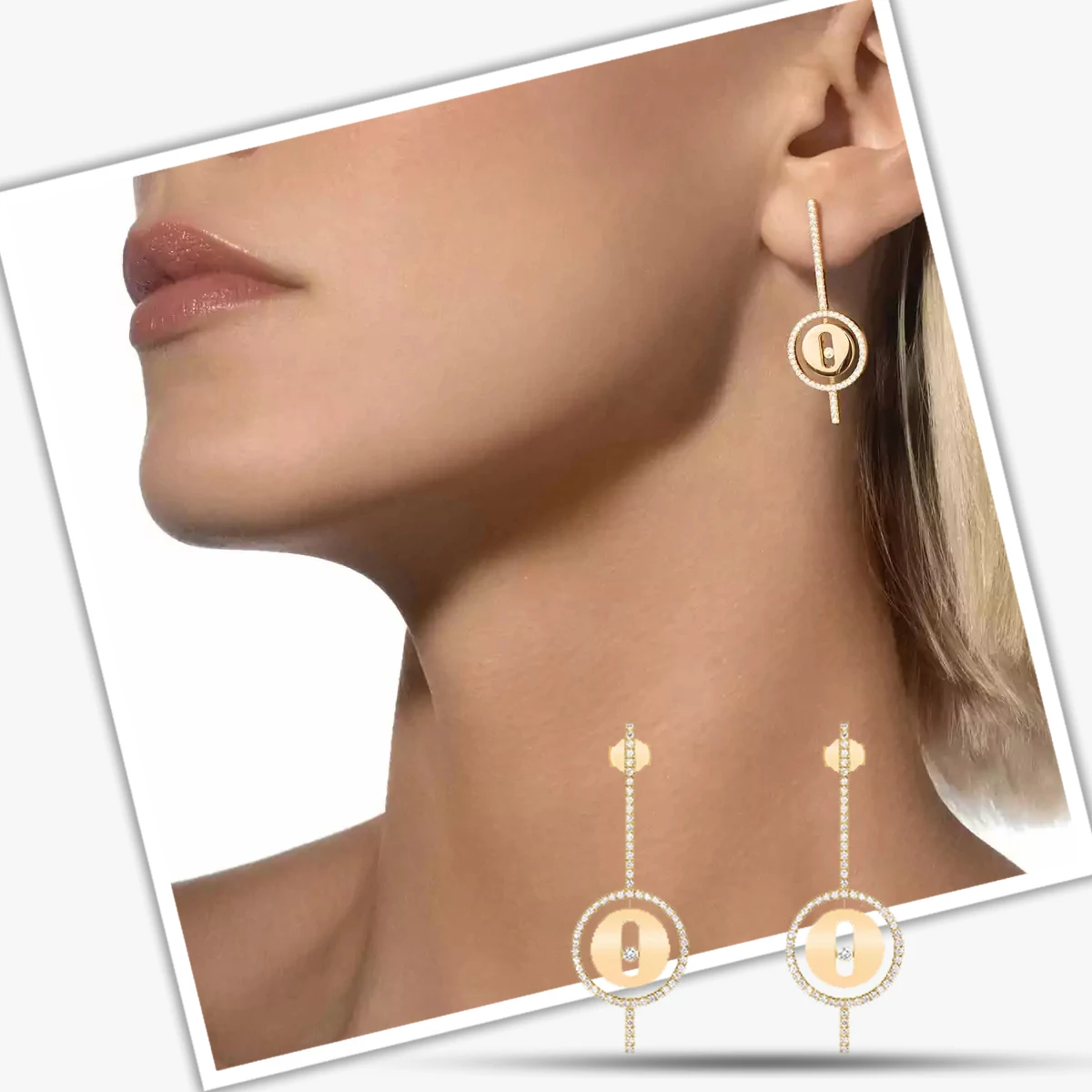 

MXK 2025 Classic Fashion Round Pendant Series 925 Silver Women's Earrings, Bright and Beautiful, Suitable for Wearing