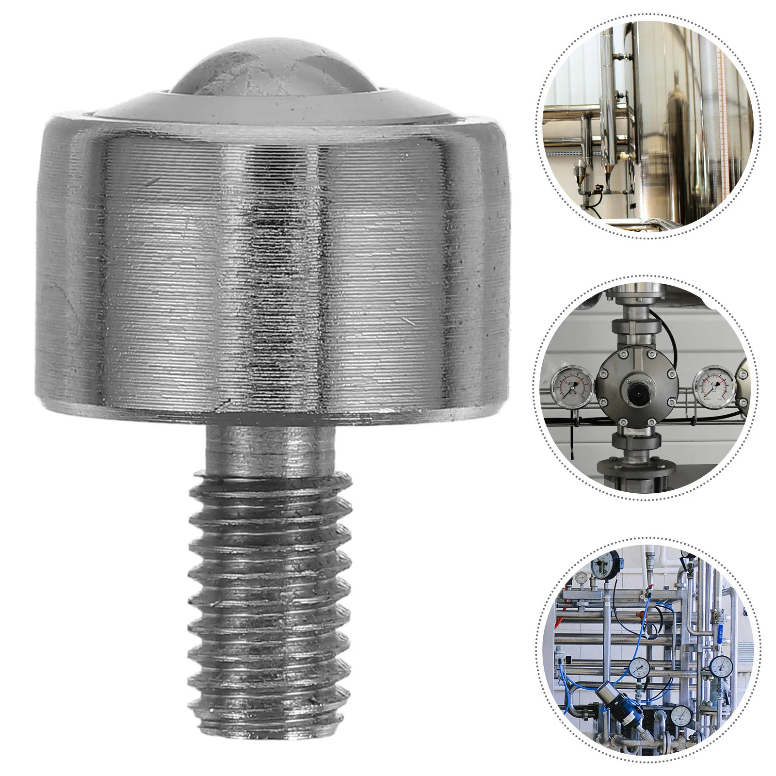 

Caster Ball Drive Bearings with Studs Cylindrical Silver Steel Appliance Rollers