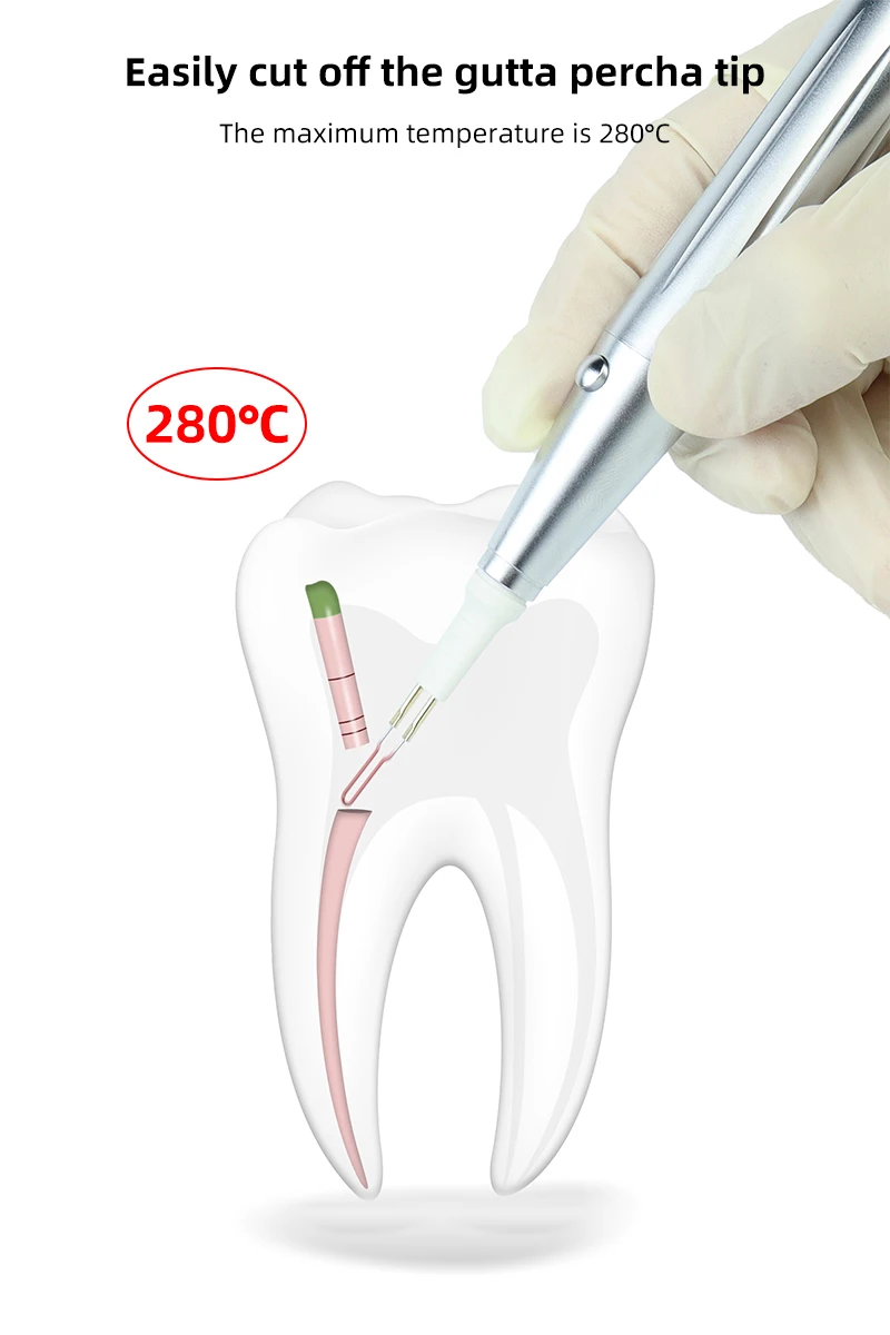 Dentaler Guttapercha-Schneider mit 8 Spitzen, Zahn mit 8 Spitzen, Obturationssystem, Endo-Heizstift, Laborwerkzeuge für Wurzelkanalbehandlungen – Detail 4