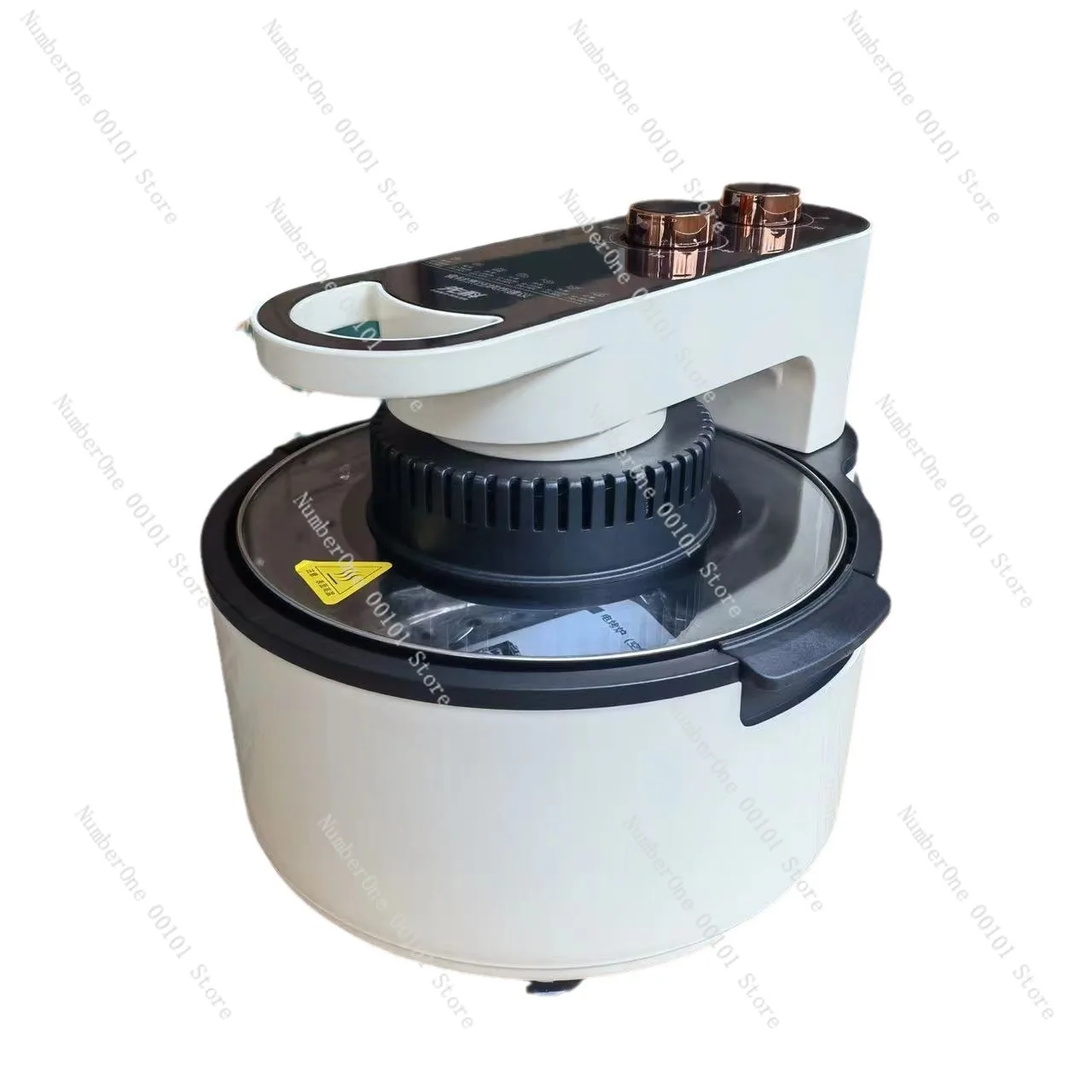 

Household air fryer, mechanical smoke-free electric fryer