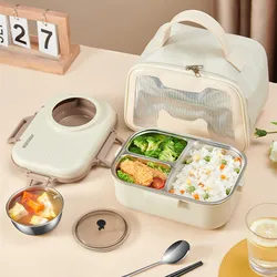 110/220V Portable Electric Lunch Box Mini Electric Rice Cooker With Stainless Steel Inner For Office School Hotel