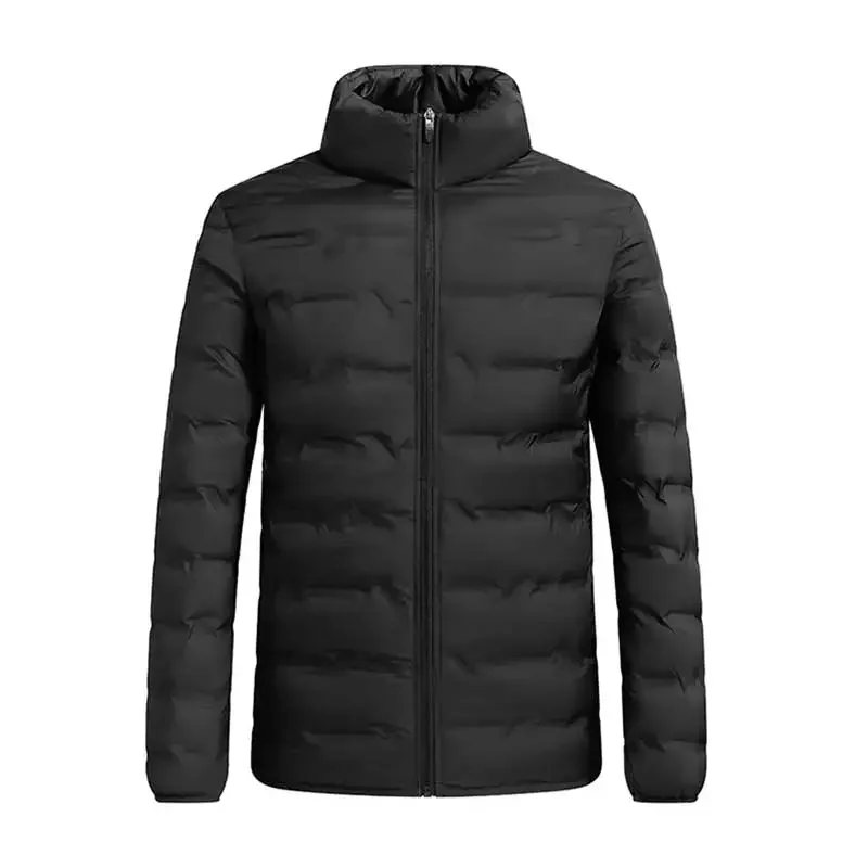 Winter New Men Thick Plush Jackets For Men Windproof Lightweight  Down Jackets Mens Casual High Quality Black Coat Male 5XL