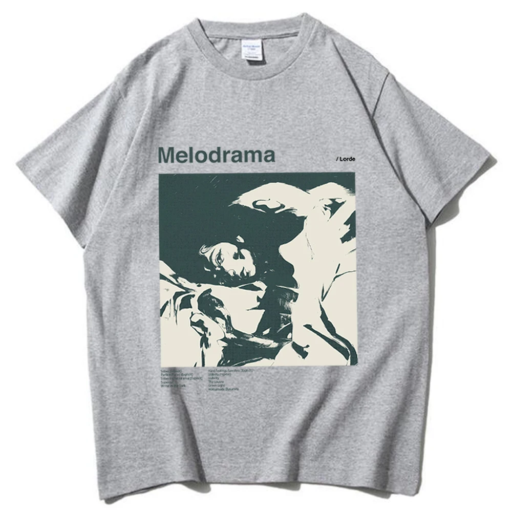 Lorde Melodrama T-Shirts Lorde Merch Harajuku O-Neck Short Sleeve Shirts Lorde Fans Gift Unisex