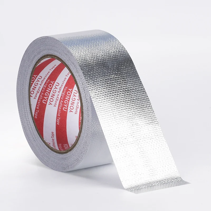 Fiberglass Aluminum Foil Tape High Temperature Insulation Electromagnetic Shielding Anti-interference Insulation Pipe Moisture