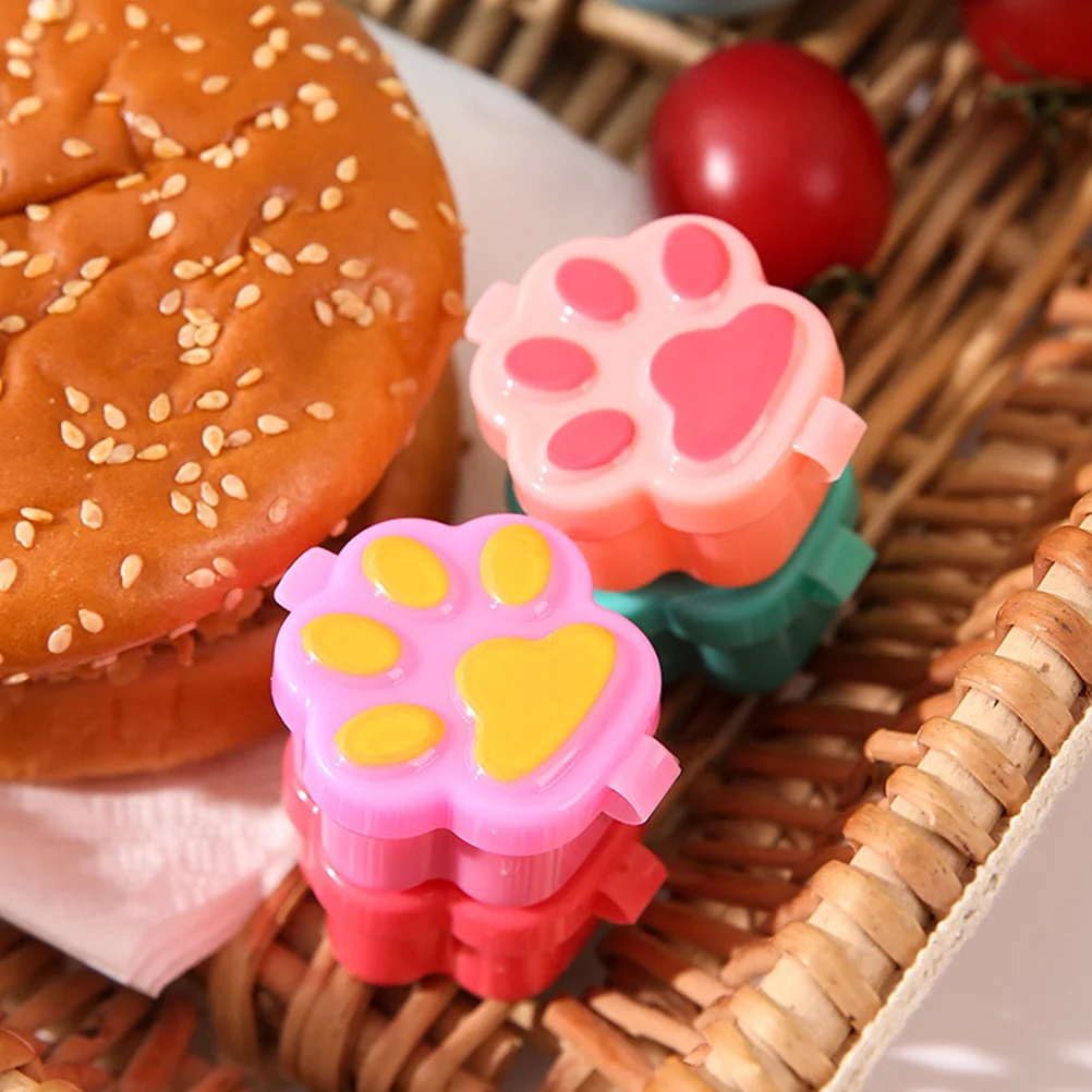 

8Pcs Tiny Sauce Boxes Compact Seasoning Storage Practical for Family Dinners Outdoor Bbqs Sauce Box Salad Container