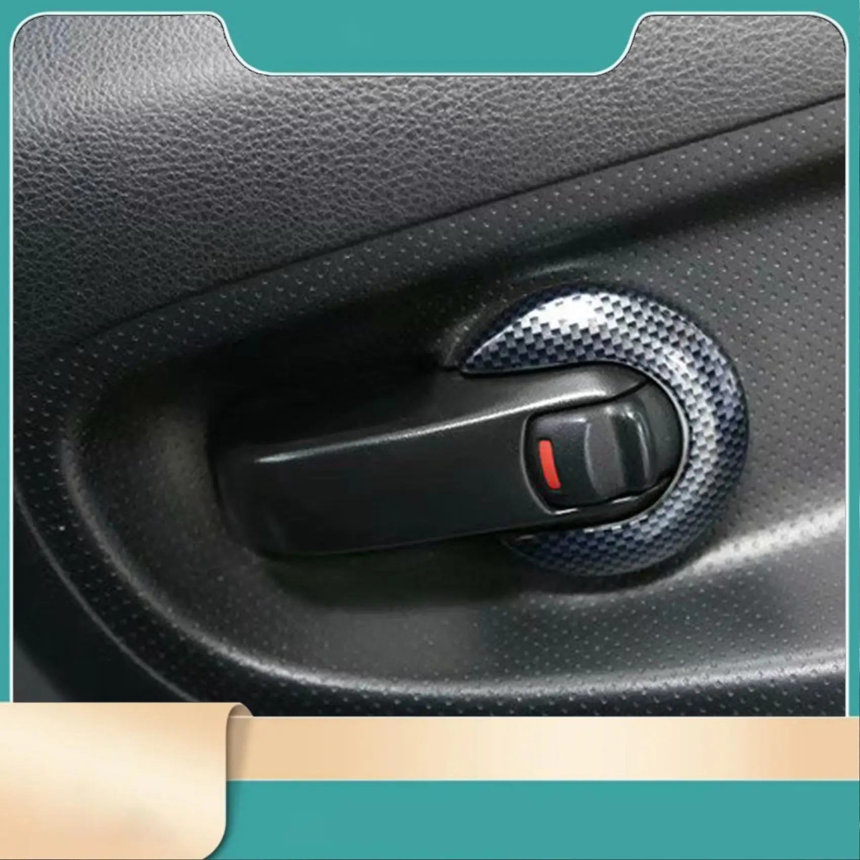 

Для Nissan NV200 2010-2018 углеродное волокно ABS внутренняя ручка двери автомобиля защитная крышка накладка аксессуары-N31R
