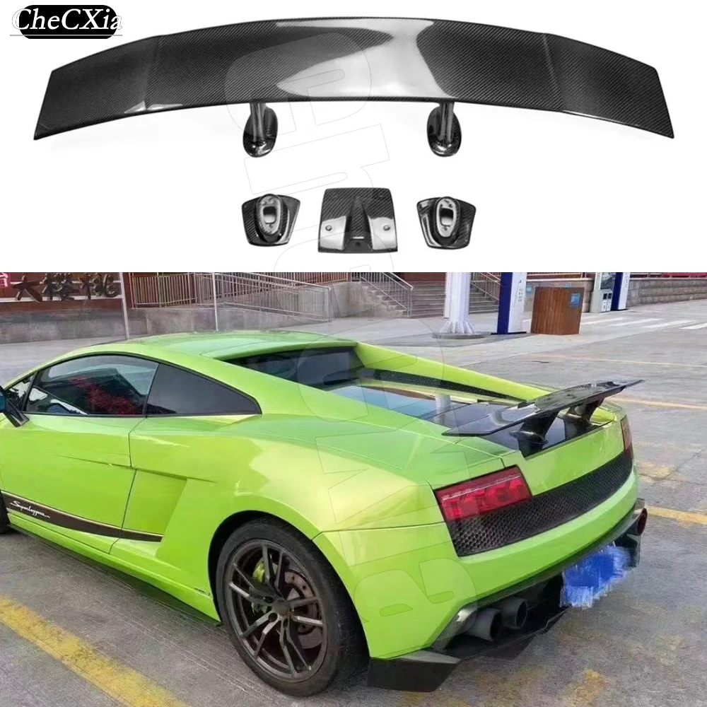 For 2007-2014 Lamborghini Gallardo LP550/LP560/LP570 Real Carbon Fiber Rear Trunk Lip Spoiler FRP / Forged Carbon Rear Spoiler