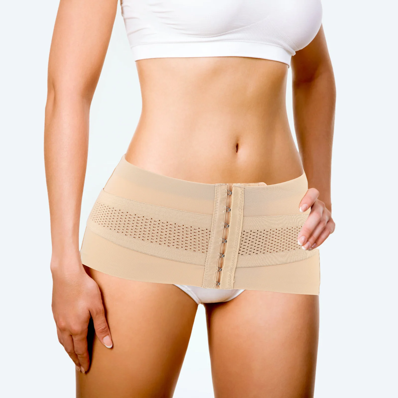 حزام البطن للنساء بعد الولادة حزام تصحيح الحوض قابل لإعادة الاستخدام وقابل للتنفس ودعم حزام التعافي وتثبيت الورك #6